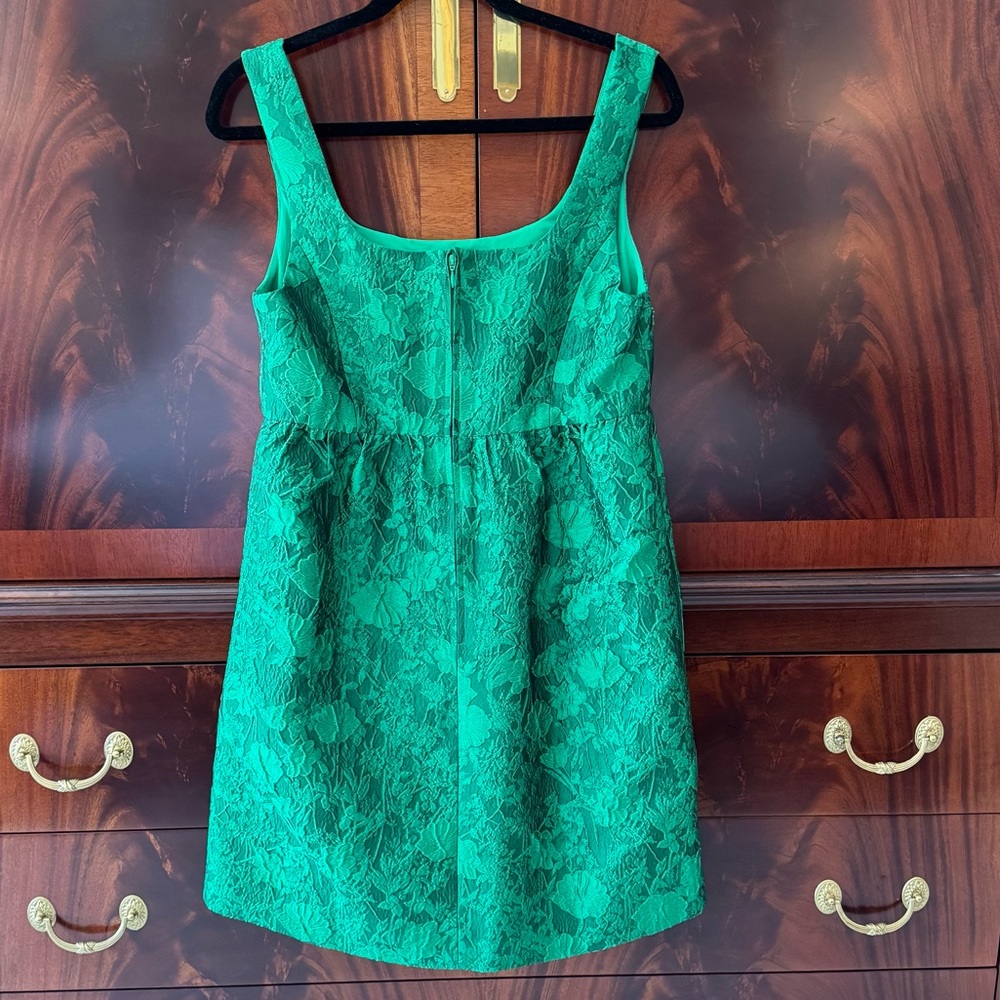 Lilly Pulitzer Bellami Embellished Jacquard Dress Leaf An Impression Size 6 - Picture 9 of 15